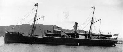 The Tasso, probably the ship on which Martin sailed to England